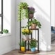 preview thumbnail 6 of 10, 4-Tier Plant Stand Indoor, Wood Plant Flower Shelf Holders for Balcony Brown