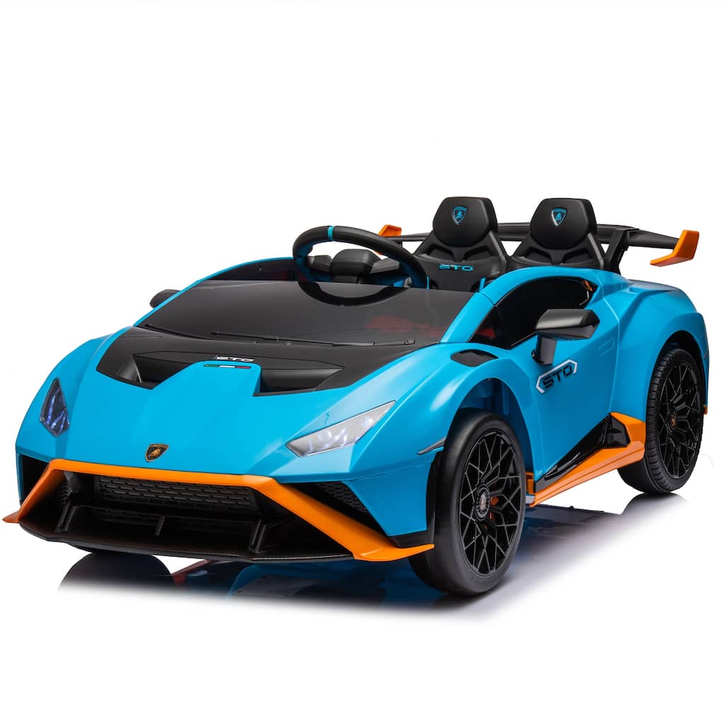 Dual-Drive Electric Ride-On Car with Remote Control, USB, Music, and 360° Spins