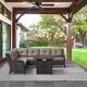 Option Brown Wicker / Grey Cusion