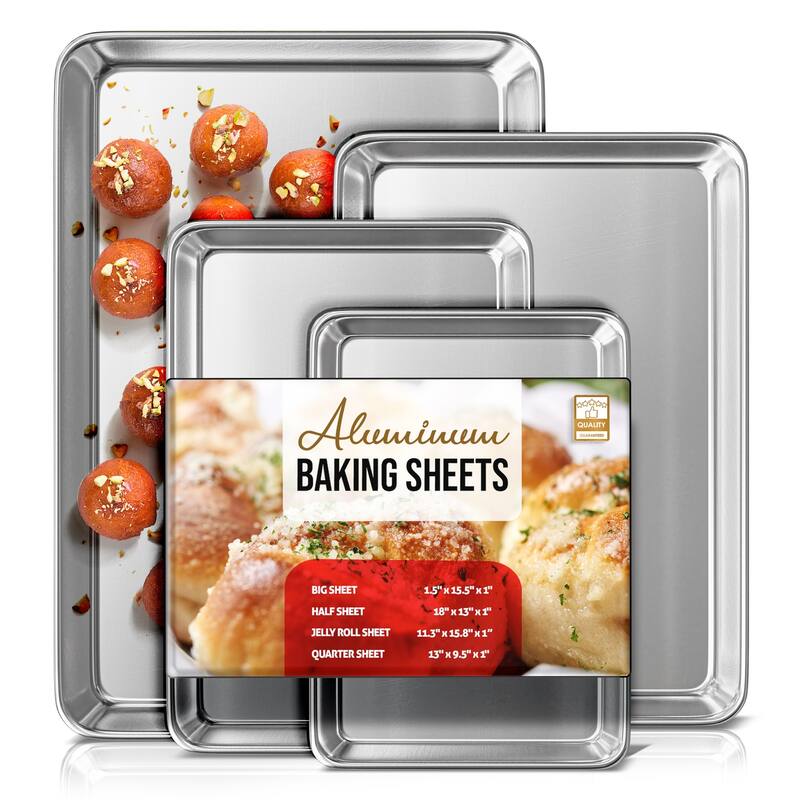 JoyTable Aluminum Baking Sheet/Cookie Sheet Set