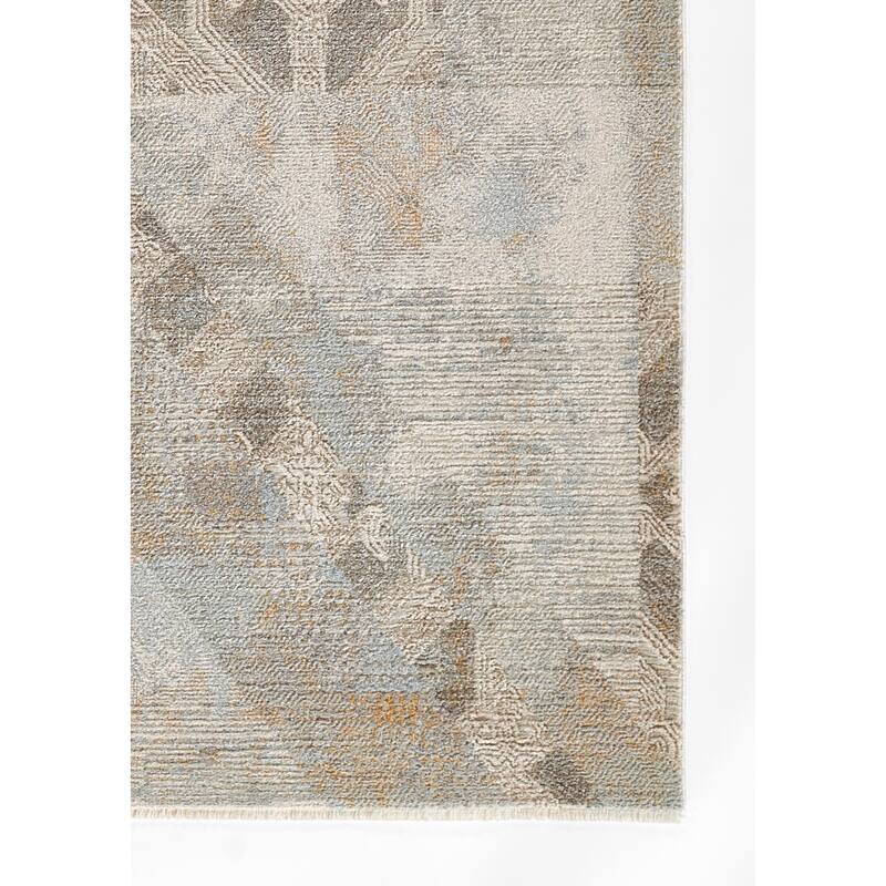 Momeni Samira Traditional Distressed Polyester Blue Area Rug