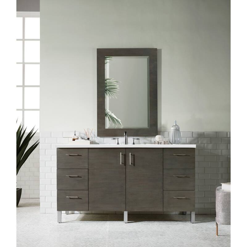 James Martin Vanities 850-V60S-3WZ Metropolitan 60" Free Standing