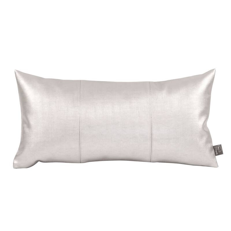 Allan Andrews Metallic Faux Leather Luxe Throw Pillow