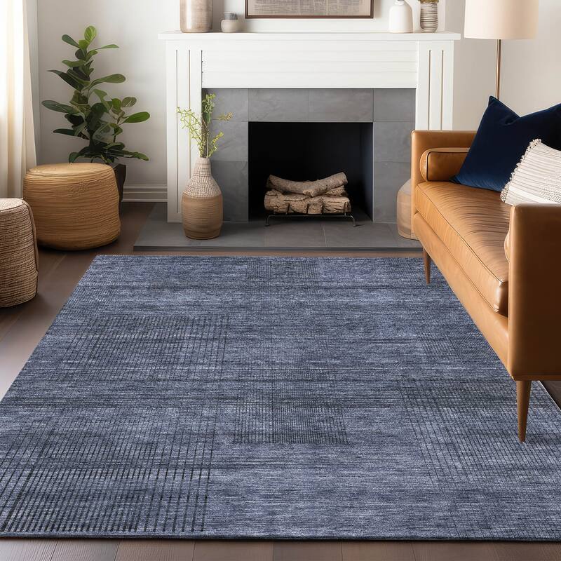 Premium Washable Super Soft Solid Hatches Mayfield Rug