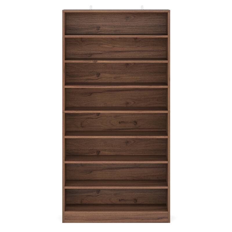 Wood Shoe Cabinet, Freestanding Shoe Storage Cabinet, Open Storage Shoe Organizer Entryway Shoe Rack Cabinet