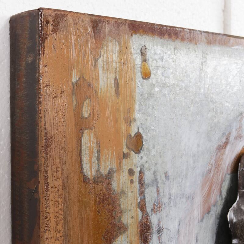 "Elegance" Mixed Media Iron Hand Painted Dimensional Wall Decor