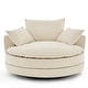 preview thumbnail 3 of 34, 360° Swivel Accent Barrel Chair with Dual-Layer Cushions by Harper&Bright Designs