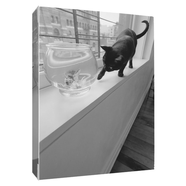 PTM Images 9-154980 PTM Canvas Collection 10" x 8" - "Temptation" Giclee Cats Art Print on Canvas