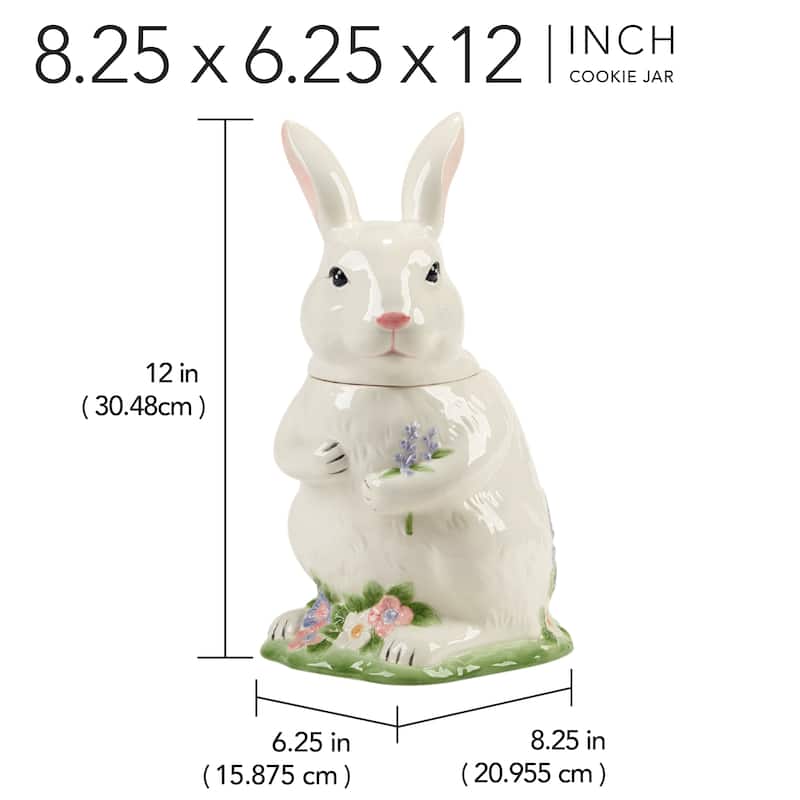 Certified International Easter Morning 3-D Bunny Cookie Jar, 64 oz. - 64 oz.