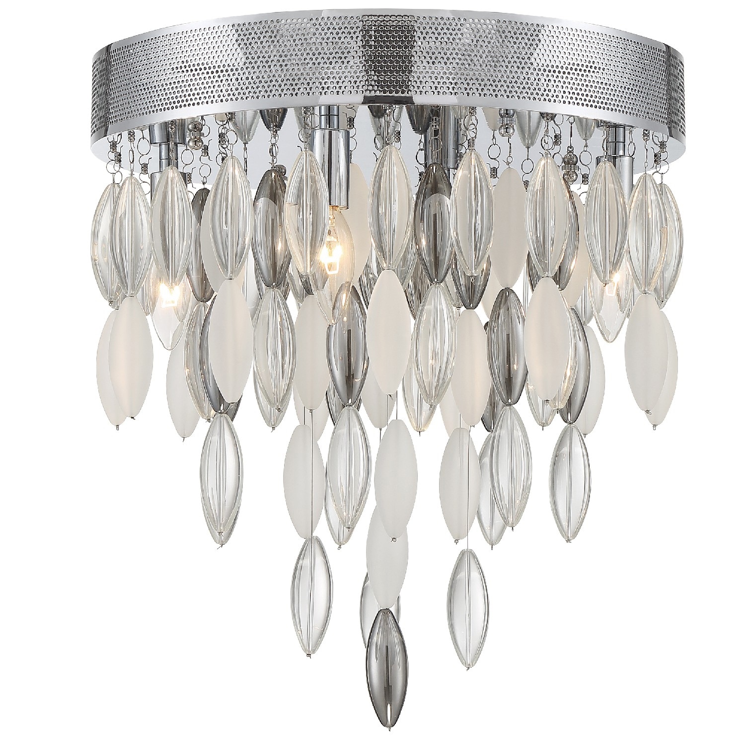 Hudson 4 Light Chrome Ceiling Mount - 16'' W x 17'' H