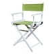 preview thumbnail 26 of 28, White Frame 18-inch Director's Chair - 33.75"h x 21.75"w x 17"d - 33.75"h x 21.75"w x 17"d Lime