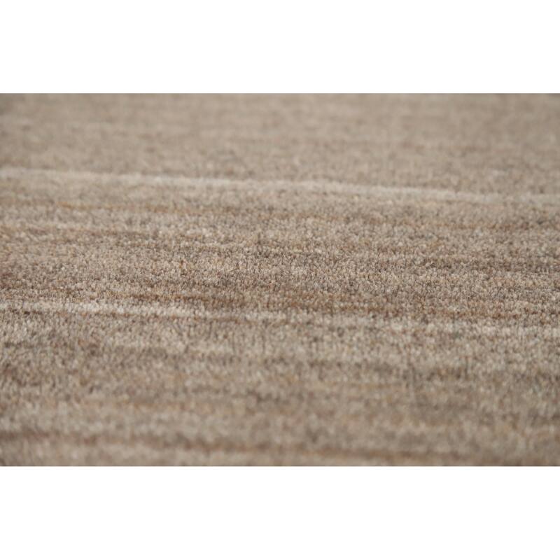 Hand Knotted Oriental 100% Wool Carpet Tribal Tribal Brown Gabbeh Area Rug - 9' 9'' X 7' 11''