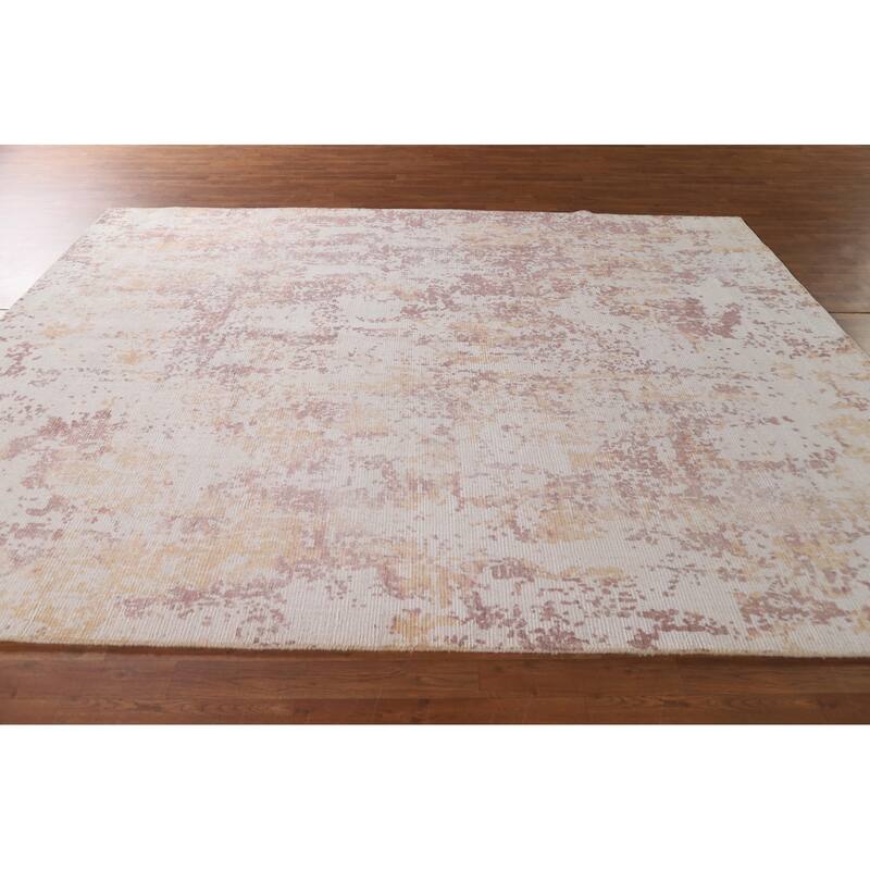 Modern Abstract Rug Handmade Living Room Wool Carpet - 7'11"x 9'10"