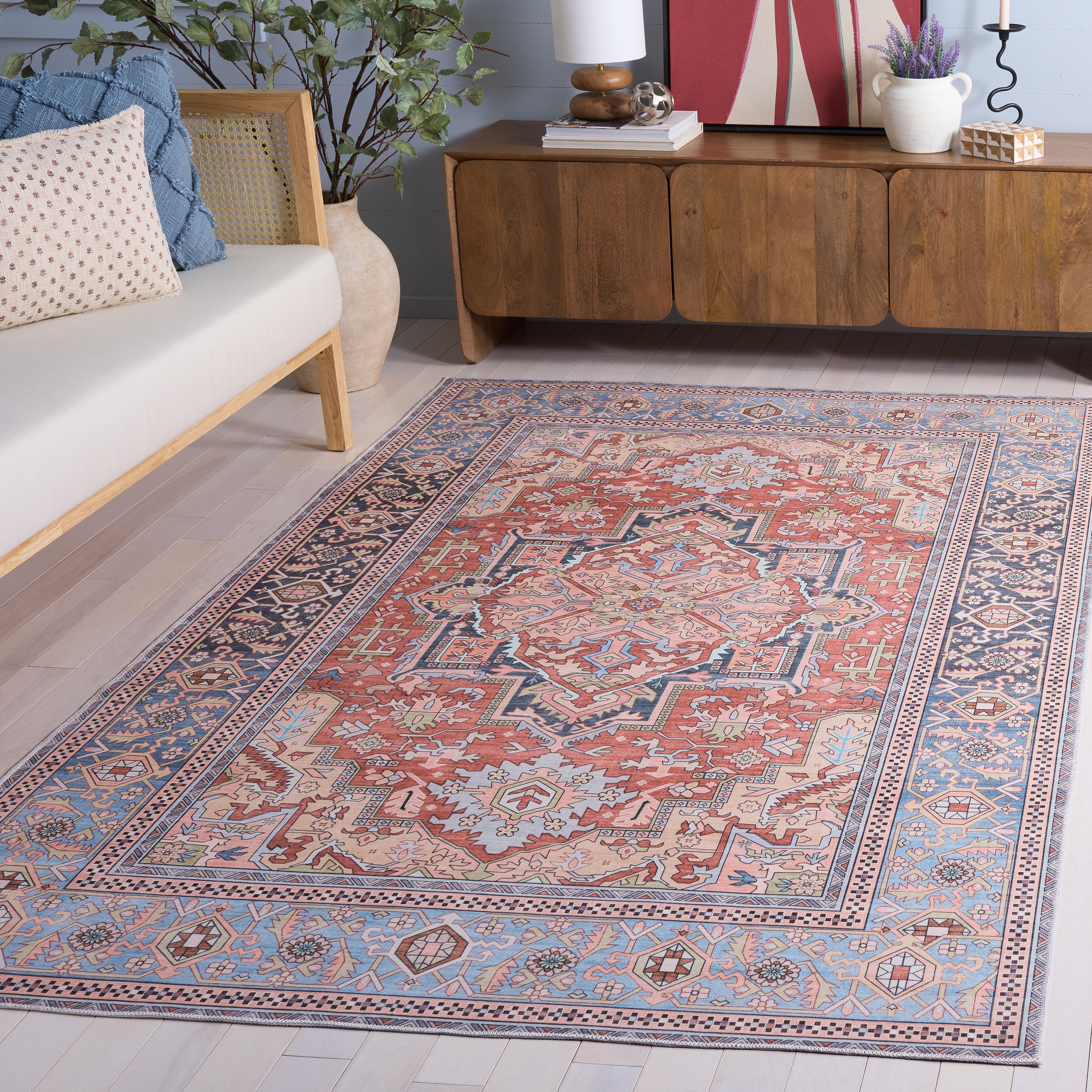 SAFAVIEH Arizona Aidel Machine Washable & Slip Resistant Rug