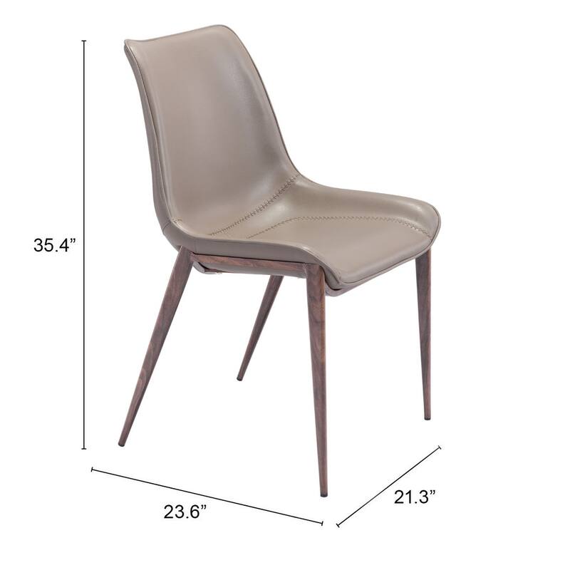Magnus Dining Chair (Set of 2) - Product (in) : 21.3" W x 23.6" D x 35.4" H