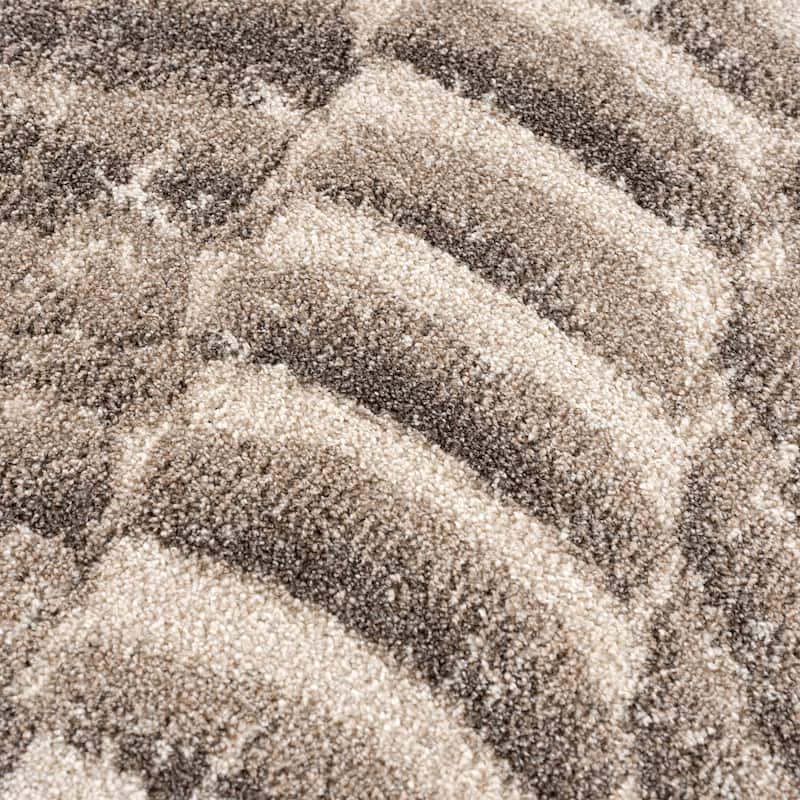 Abani Rugs Sahara SAH140A Sand Dunes Brown Beige Area Rug