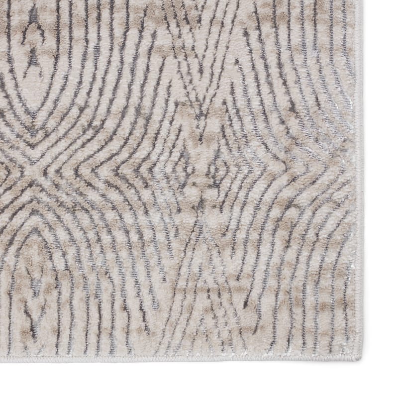 Nikki Chu Jaco Trellis Cream/ Grey Area Rug