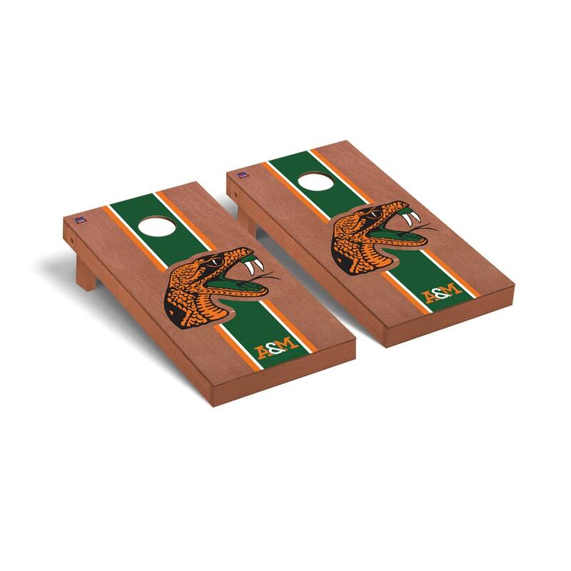 Florida A&M Rattlers FAMU Rosewood Cornhole Board Set