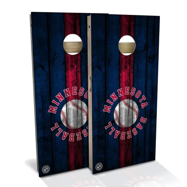 slide 2 of 9, Minnesota Baseball Outdoor Cornhole Board Set Backyard 2x4 - NO Accessories