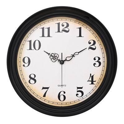 Large Wall Clock 16 Inch Silent Non-Ticking Vintage Wall Clocks Battery Operated for Living Room Home