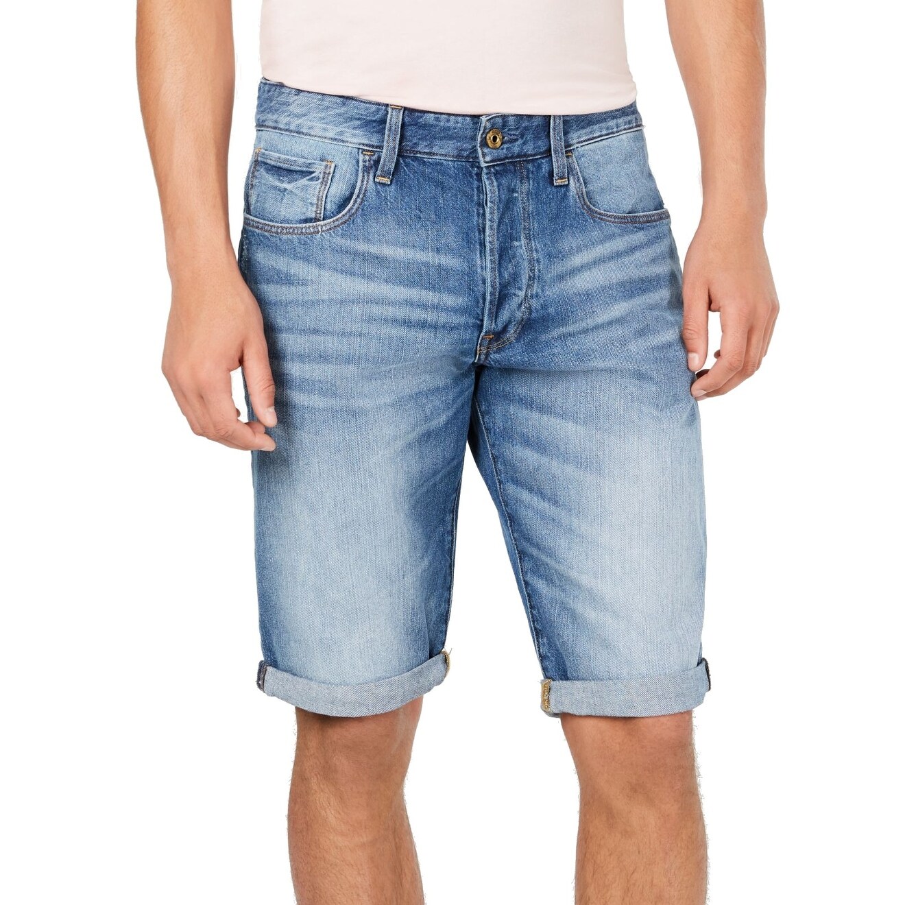g star denim shorts mens