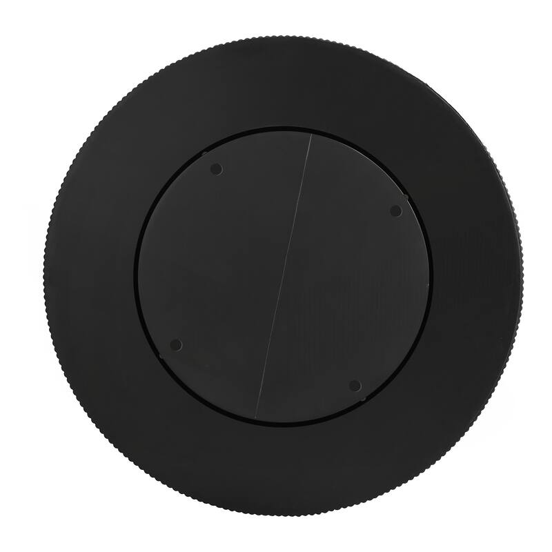 Round Coffee Table with 6.8" Thick Tabletop, Modern Drum End Table