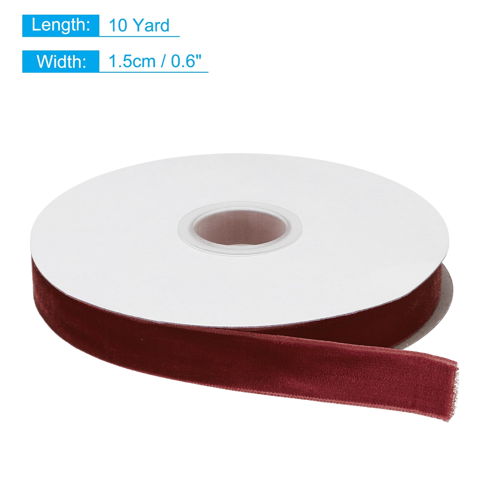 Velvet Ribbon Single Face Spool Silky Velvet for Bouquets DIY Crafts Gift Wrapping Wedding Party