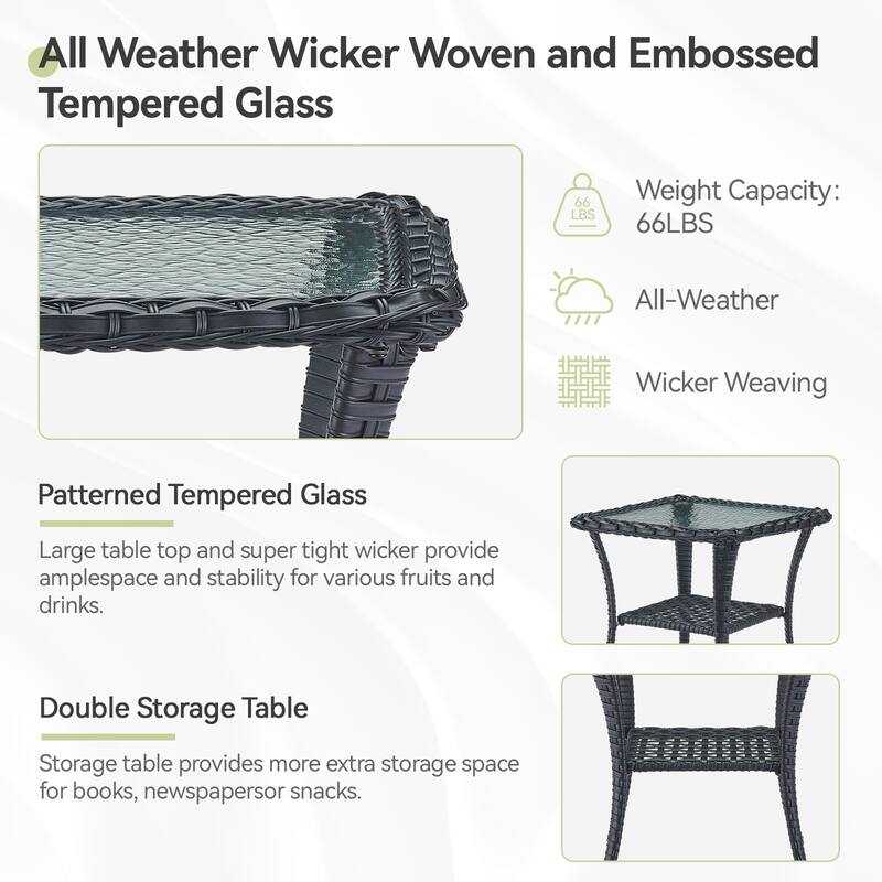 Outdoor Glider Loveseat Sofa with Swivel Chair Set