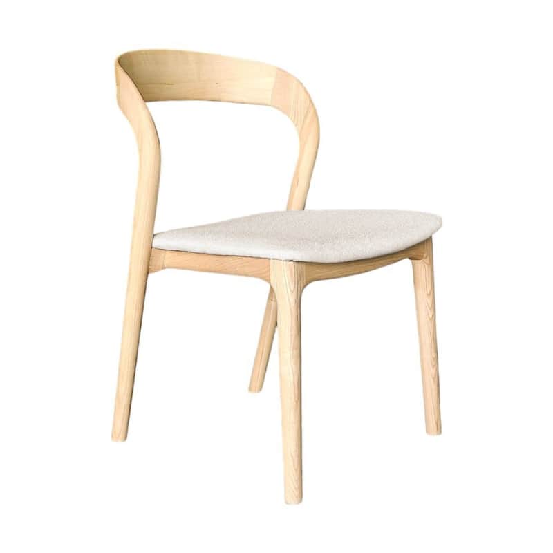Java Ash Wood Upholstered Dining Chair (Set of 2)