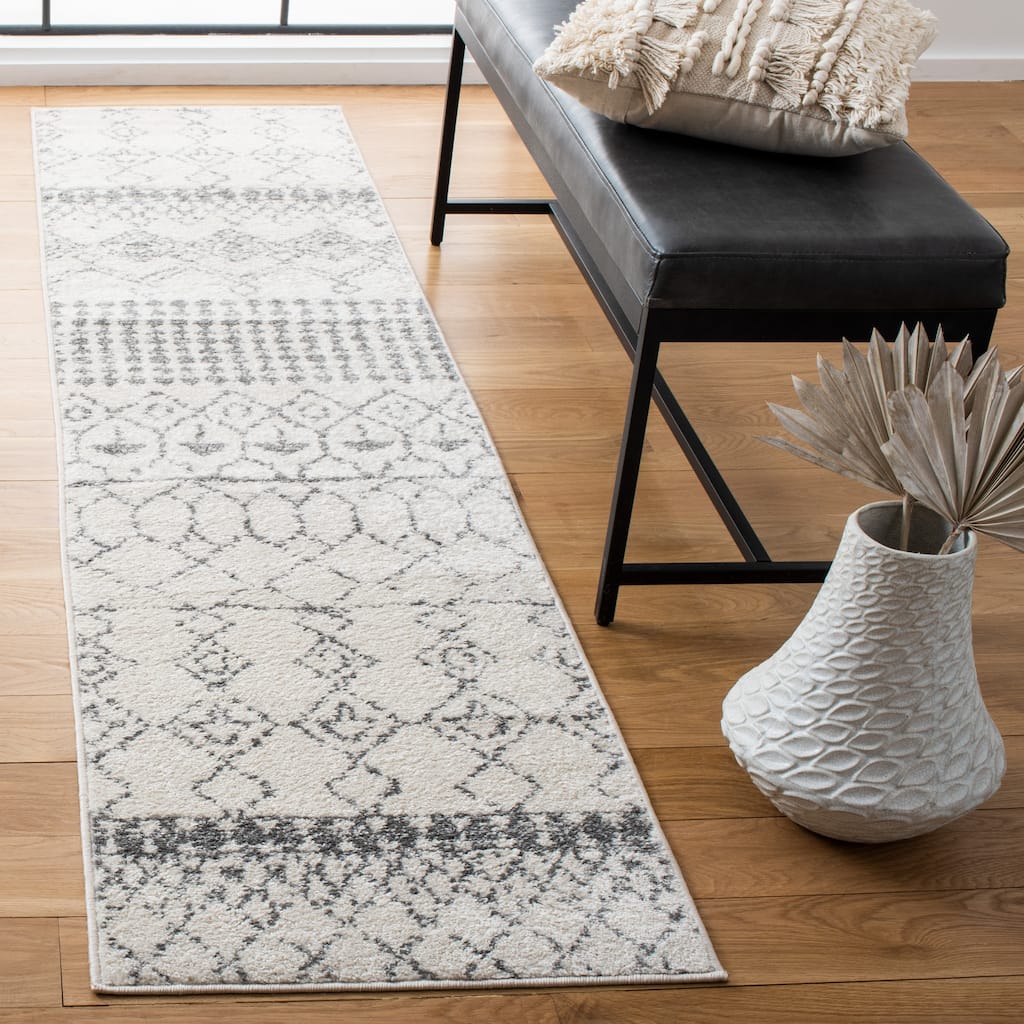 SAFAVIEH Tulum Ethelyn Rustic Moroccan Boho Tribal Rug - 2' x 8' Runner