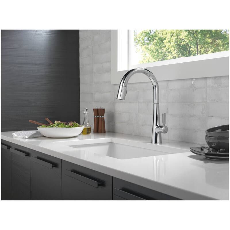 Delta 9191-PR-DST Monrovia 1.8 GPM Deck Mounted Pull Down Kitchen