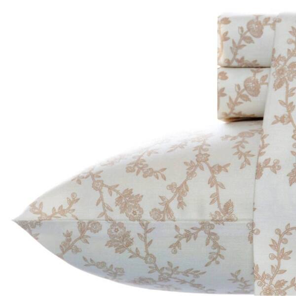 Laura Ashley Cotton Flannel Deep Pocket Bed Sheet Sets On Sale Overstock 4458640 Laura ashley floral medallion fabric bty upholstery taupe new #lauraashley. laura ashley cotton flannel deep pocket