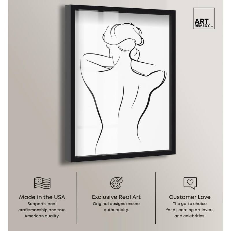 Woman in Contour II Shadowbox by Art Remedy