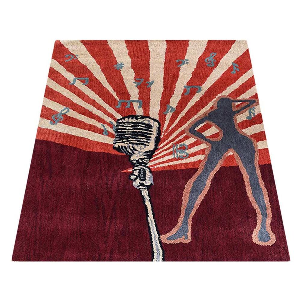 Hand Tufted Wool Area Rug Kids Multicolor K03013 4'x6' Bed Bath