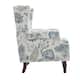 Upholstered Nailhead Trim Armchair Wingback Accent Chairs Set of 2
