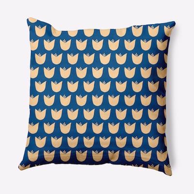 Simple Tulip Design Decorative Throw Pillow