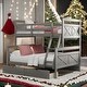 preview thumbnail 2 of 24, Twin over Full Bunk Bed with Ladder and Two Drawers