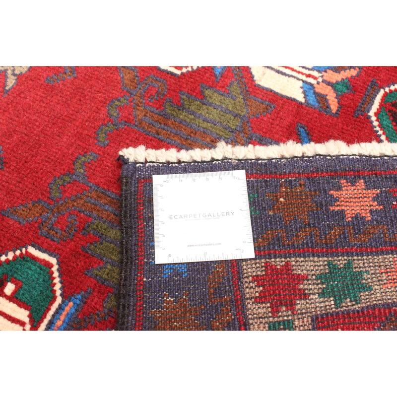 ECARPETGALLERY Hand-knotted Teimani Red Wool Rug - 2'9 x 4'10