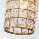 preview thumbnail 9 of 9, 20" Aged Brass Crystal Bathroom Vanity Lights Wall Sconce