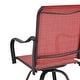 preview thumbnail 19 of 20, Patio Festival 3-Piece Outdoor Metal Bar Height Swivel Bistro Set
