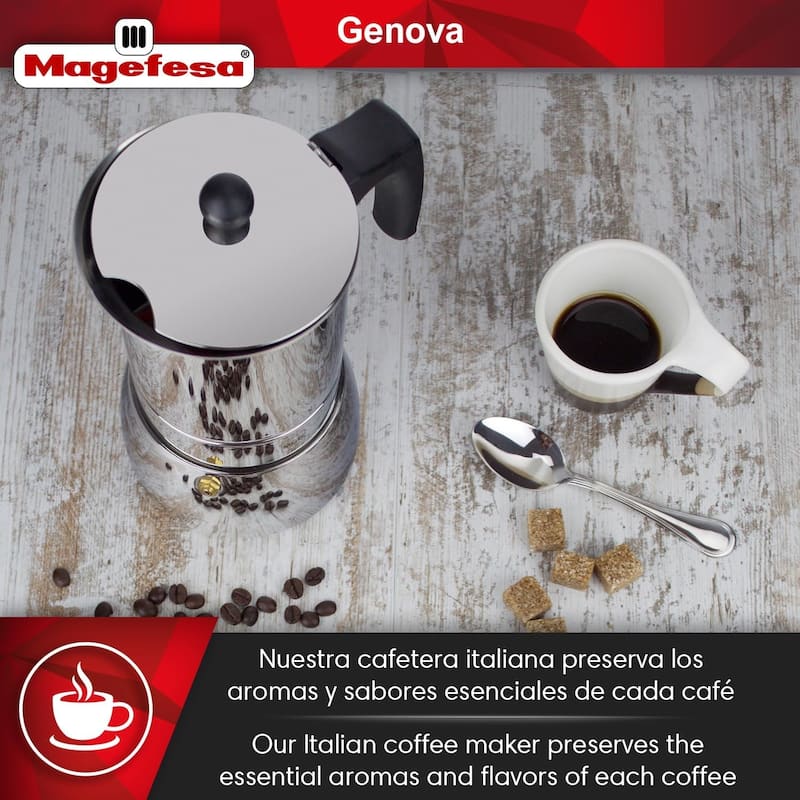 Genova Stainless Steel Espresso Maker