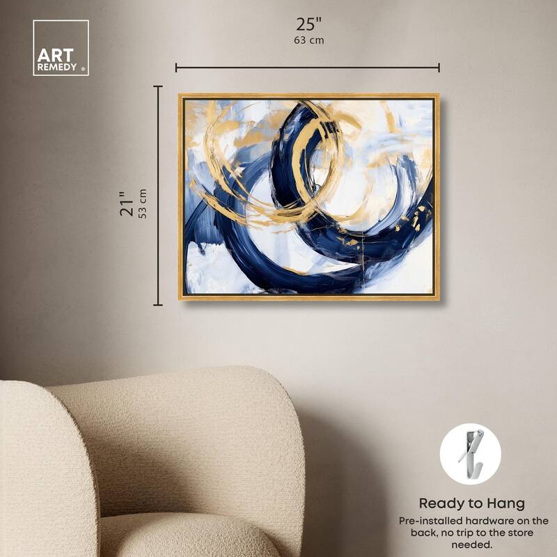 Bold Whirl I Canvas by Art Remedy