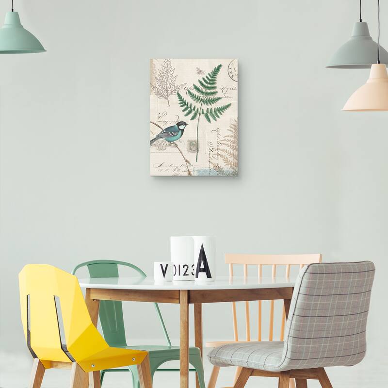 En Bleu I Crop Canvas Art Print