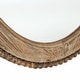 preview thumbnail 9 of 12, Cameo Wood Framed 32-Inch Oval Wall Mirror, Bathroom Wall Mirror - 31.89" H x 24" W x 1.26" D