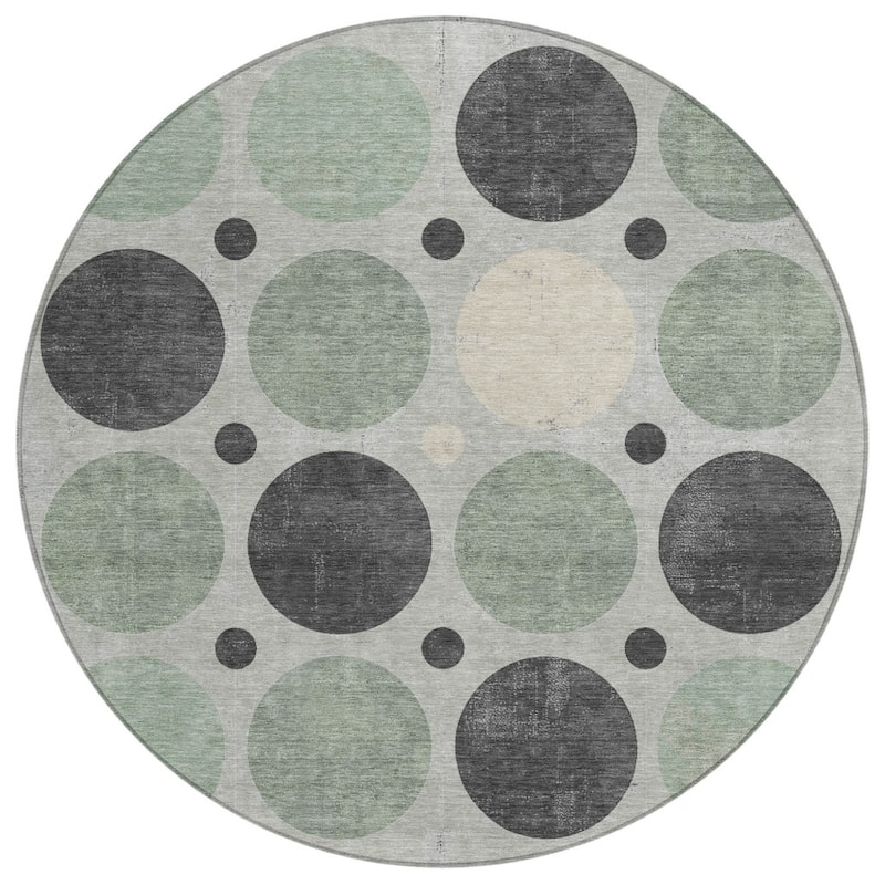 HomeRoots Geometric Transitional Rectangle Outdoor Rug