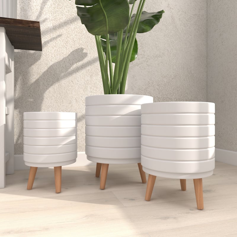 MgO Contemporary Planter (Set of 3) - S/3 14", 16", 18"H