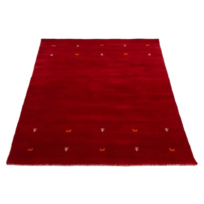 Kashkuli Gabbeh Red Rug 5'3" x 7'4" - 5'3 x 7'4