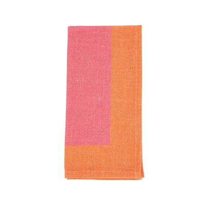 Color-Blocked Edge Napkin (Set of 4) - 20"x20"