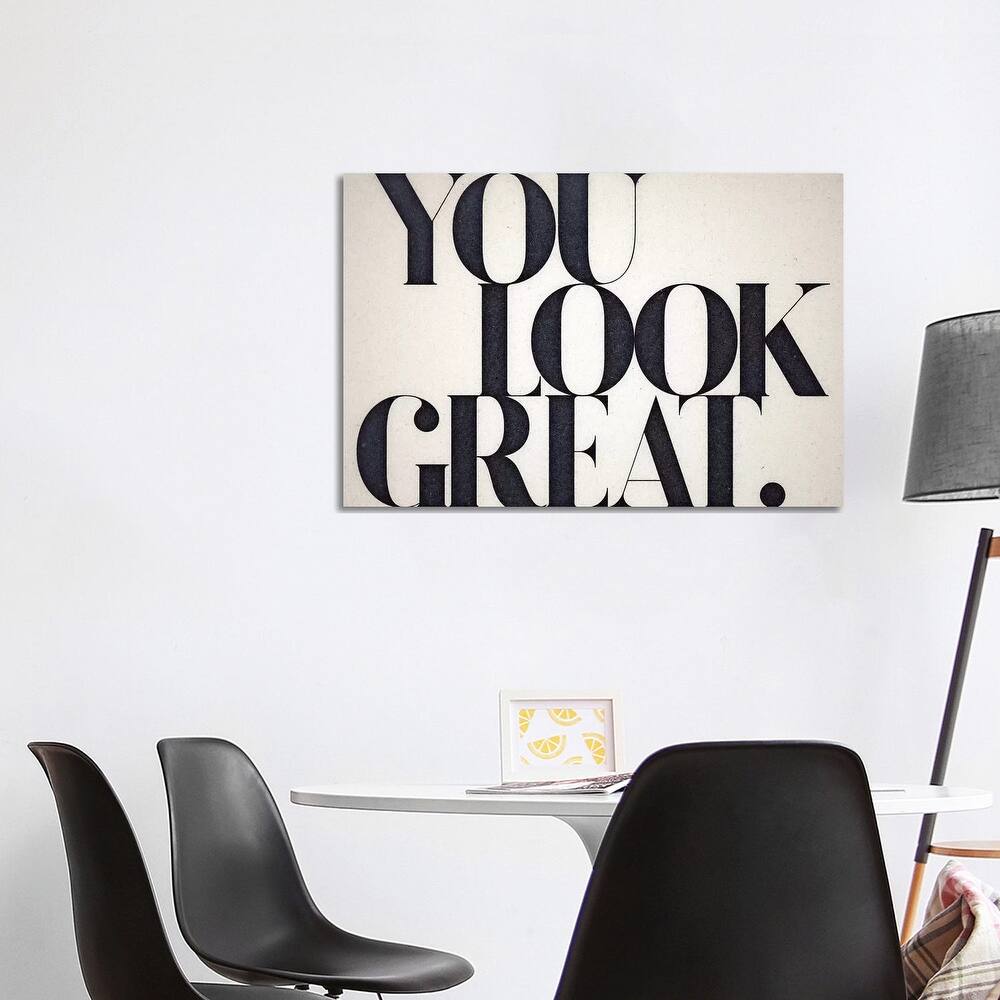 iCanvas "You Look Great" by 33 Broken Bones Canvas Print