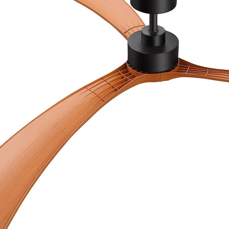 72" Large Modern ABS 3-Blade Ceiling Fan No Light with Remote
